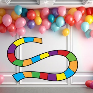 Muurgrootte CANDYLAND-spelbord AFBEELDING - enorm 36" x 48"' Candy Land-feestdecor - bevat nu ook SVG-bestand!