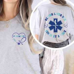 Personalized Paramedic Shirt, Custom Name Paramedic T-Shirt, EMT Shirt, First Responder, Paramedic Graduation Gift, EMT Gift, Paramedic Gift