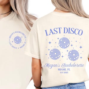 Custom Disco Bachelorette Party Shirts, Bachelorette T-Shirts, Disco Bride Shirt, Last Disco Shirt, Bridesmaids Proposal, Bridal Party Gifts