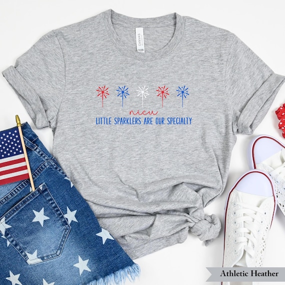 4th of July NICU Nurse Shirt, Neonatal Intensive Care Unit Nurse T-Shirt, Baby Nurse 4th of July Shirt, Patriotic NICU Crew, NICU Nurse Gift