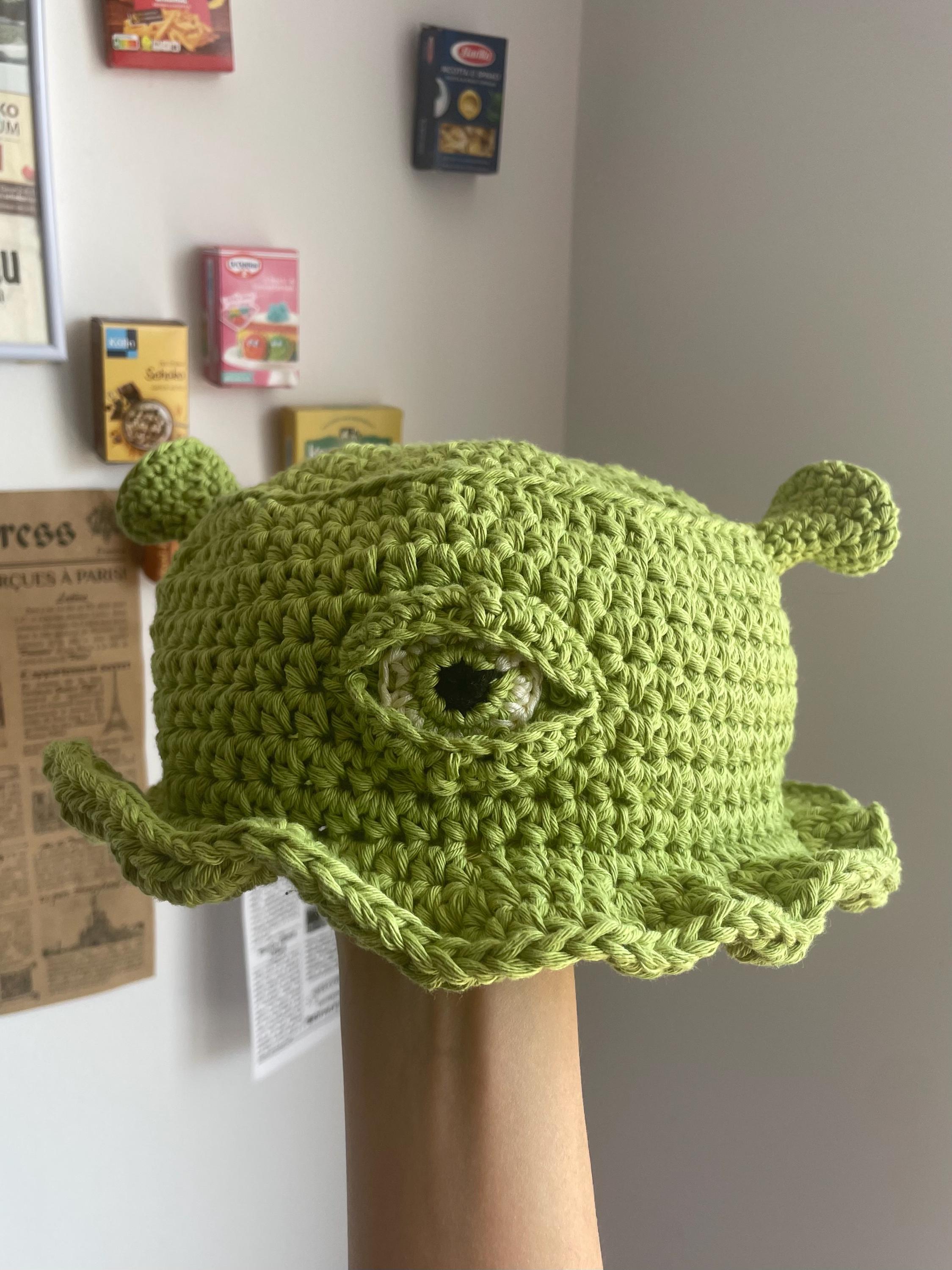 Alien Shrek Hat Pattern Crochet Pattern Bucket Hat Pattern Etsy
