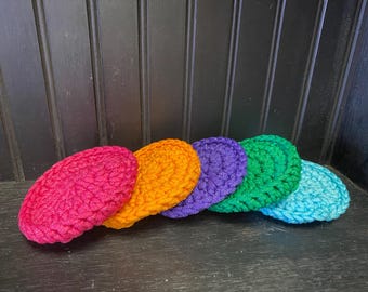 Crocheted  Nylon Kitchen Scrubbie: Eco-Friendly Dish Cleaning Large and Double-Layered