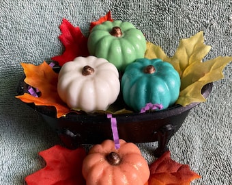Pumpkin Soap Set - Mini pumpkins, Fall, Autumn, Farmhouse Style, Decorative Soaps, Thanksgiving, Wedding Favors, Baby Shower Favors