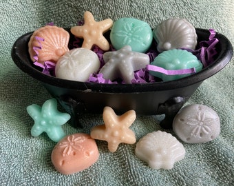 Mini Seashell Soaps: Beach Wedding Favors, Decorative Soaps (20 pc)