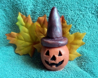 Pumpkin Witch Soap -Pumpkin,Halloween Soap,Pumpkin Soap, Party Favor, Gift Idea, Jack o Lantern, Decorative Soaps,Witch Soap, Kids Soap