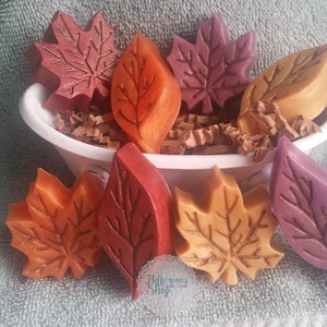 Leaf Soap Set - Fall Soap, Leaf, Fall Leaves, Autumn, Fall Weddings, Bridal Showers, Guest Soaps, Party Favors, Housewarming, Gift Ideas