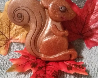 Squirrel Soap - Woodland Animal, Gift idea, Party Favor, Kids soap, Stocking Stuffer, Decorative soaps, squirrel, Cute Soaps, Novelty Soap