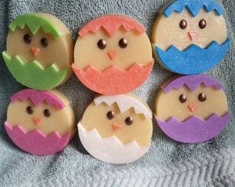 Chick Soaps - Chicks,Easter Chicks, Kids Soaps, Spring Soaps, Chickens, Cute Chicks, Basket fillers,Baby Shower Favors, Party Favors