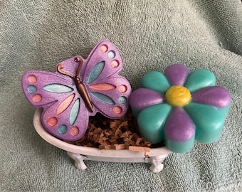 Mothers Day Gift Set - Flower Soap Mothers Day Gift Teacher Gift Daisy Handmade Soap Floral Soap Soap Gifts Mom Gift Idea Decorative Soap