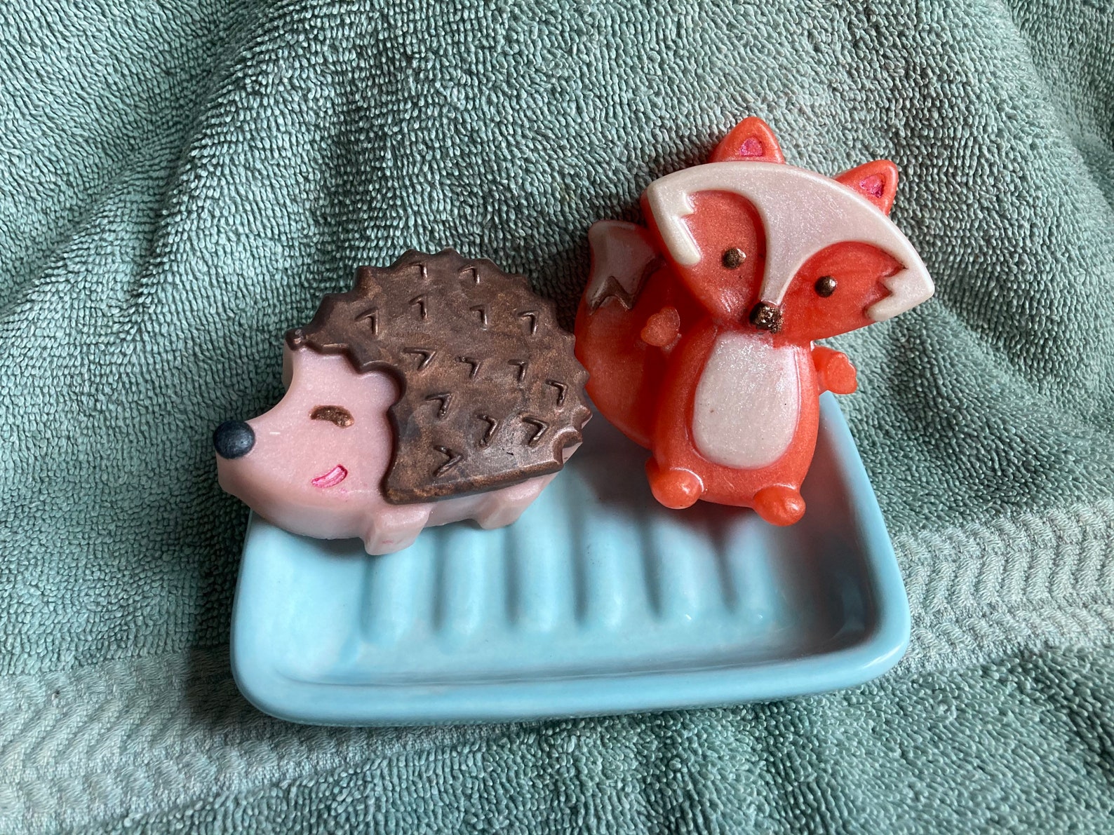 Woodland Soaps Fox Soap Hedgehog Soap Fox Hedgehog Kids Etsy