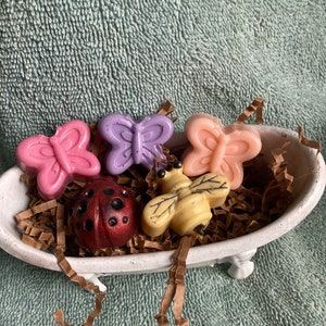Mini Bug Soaps: Ladybug, Bee, Butterfly Soaps - Set of 15