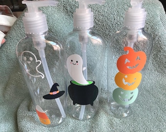 Halloween Soap Dispenser: Jack o' Lantern, Ghost - Fall Bathroom Decor