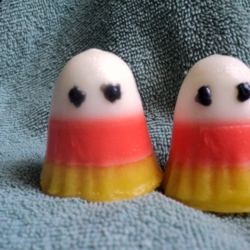 Ghost Soap Set - Candy Corn Mini Ghost, Halloween, Party Favor, Fall, Kids Soap, Ghost, Boo Buckets, Halloween Favors, Ghost