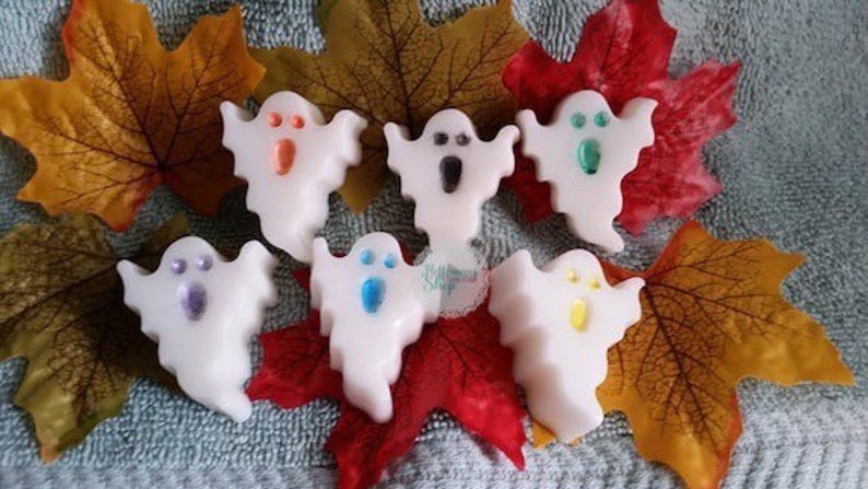 Ghost Soap Set Mini ghost, mini soaps,Party favor,Halloween Party,Kids soaps,Halloween, Cute soaps, ghost soaps image 1