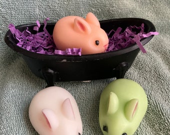 Bunny Soap Set -  Baby Shower Favor, Party Favors, Basket Filler, Teacher Gifts, Bunny Soap, Chick Soap, Kids soap, Easter Soaps, Gift Soaps