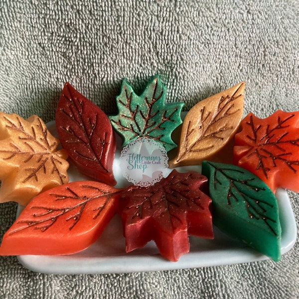 Leaf Soap Set - Fall Soap, Leaf, Fall Leaves, Autumn, Fall Weddings, Bridal Showers, Guest Soaps, Party Favors, Housewarming, Gift Ideas