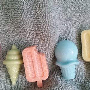 Ice Cream Soap - Mini soaps, Mini Ice Cream, Kids Soaps, Summertime, Fun Soaps, Fake food, Party Favors, Ice Cream, Mini Kid Soaps