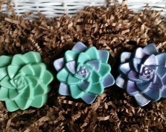 Succulent Soap - Succulents, Cactus, Bridal Shower, Wedding Favor, Baby Shower, Succulent, Farmhouse Decor, Southwest Decor, Fake Succulent