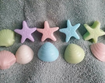 Mini Seashell Soaps: Beach Wedding Favors, Decorative Soaps