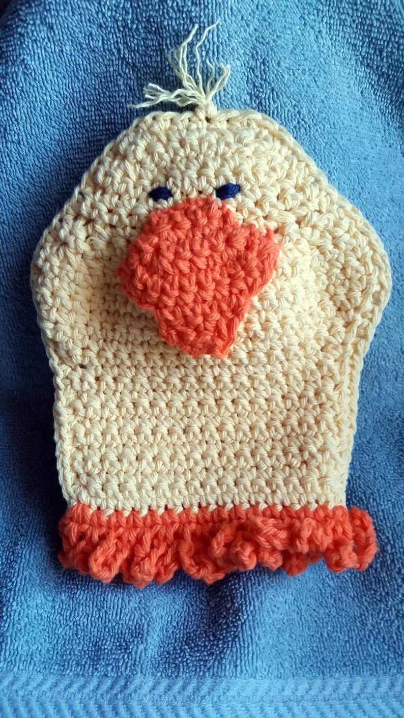 Duck Bath Mitt Kids Bath Mitt Puppet New Baby Baby Etsy
