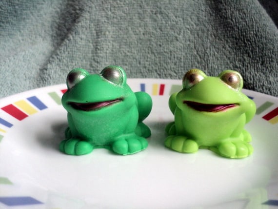 Frog Soap Set Frogs, Kids Soap,party Favor, Gift Idea, Cute Soaps