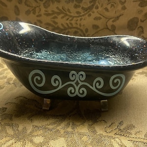 Handmade Bathtub Soap Dish, Bathtub Trinket Dish, Bath Decor, Decorative Bathtub, Bathroom Decor, Soap Dish, Trinket Dish