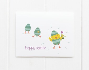 Chicky Chick Happy Easter Card