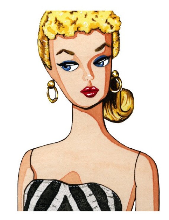 barbie black and white swimsuit