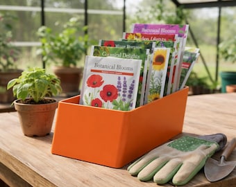 Seed Packet Storage Tray | Garden Organizer, Heirloom Seed Box, 3D Printed