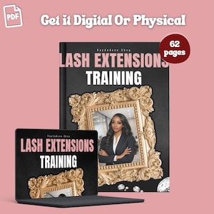 Manuel de formation sur les extensions de cils | Guide technique pour les cils pour débutants (téléchargement numérique)