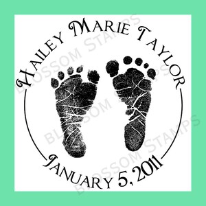 baby footprint stamp