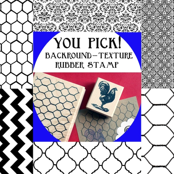 Background Texture Rubber Stamp 6 Choices Moroccan Tile Etsy
