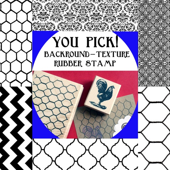 Background Texture Rubber Stamp 6 Choices Moroccan Tile Etsy