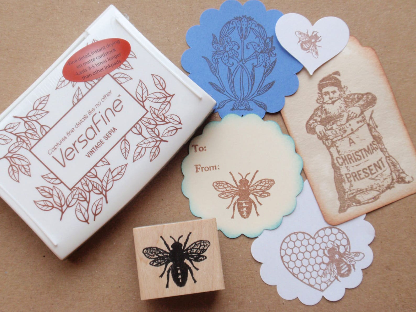 Sepia Brown Ink Pad Versafine by Tsukineko Full Sized Etsy