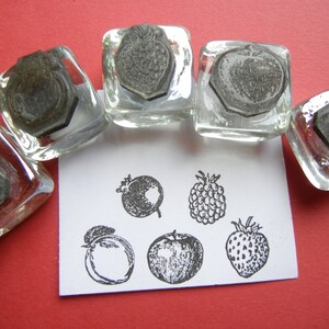 Tiny 16mm Rubber Stamps, Build Your Own Stamp Sets of 5, Over 130 choices by Blossom Stamps image 7