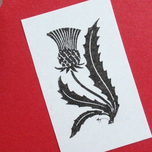 Thistle Rubber Stamp, Scottish Thistle, Wildflower Stamp by Blossom Stamps