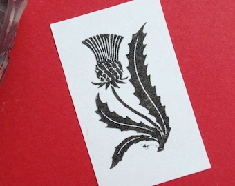 Thistle Rubber Stamp, Scottish Thistle, Wildflower Stamp by Blossom Stamps