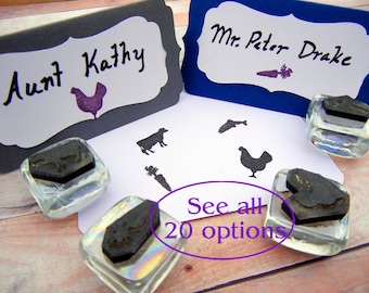 Wedding Meal Rubber Stamps, Menu Choice, Food Labels, Meal Planning 20 Options plus Allergens