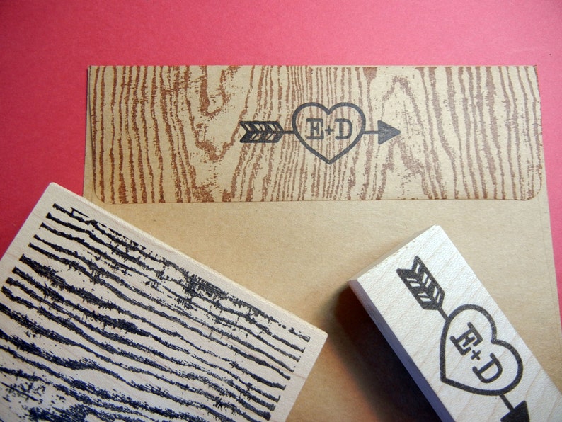 Woodgrain Texture Rubber Stamp Background Stamp Handmade by Etsy