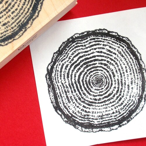 Tree Ring Stamp Wood Slice Stamp Wood Texture Large by Etsy