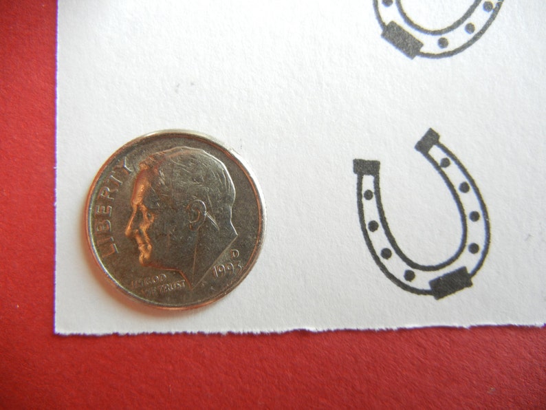 Tiny Horseshoe Rubber Stamp Handmade Rubber Stamp by Etsy