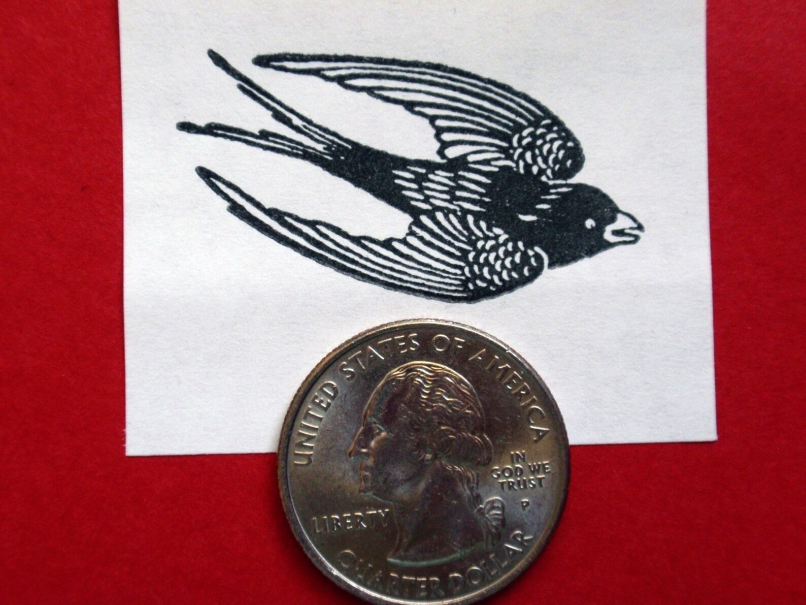 Swallow Rubber Stamp Bird Rubber Stamp Handmade by Blossom Etsy