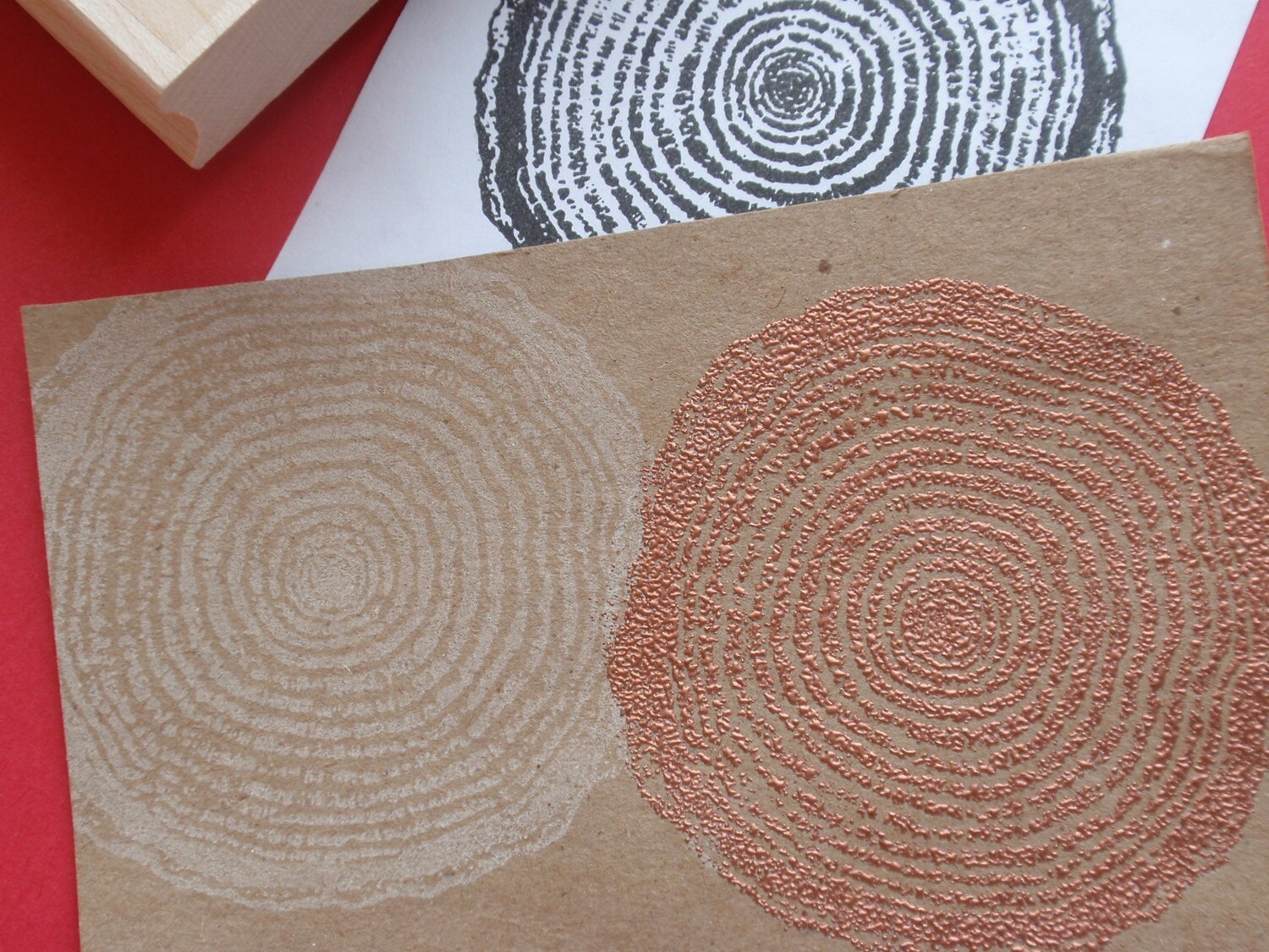 Tree Ring Stamp Wood Slice Stamp Wood Texture Large by Etsy