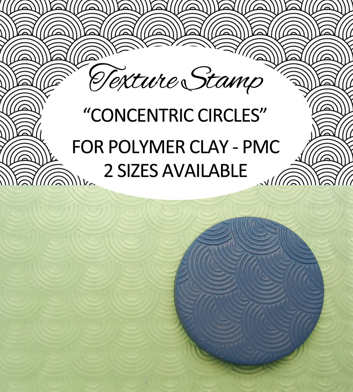 Craft Supplies & Tools Jewelry & Beauty Metal Clay Stamp Rubber Texture