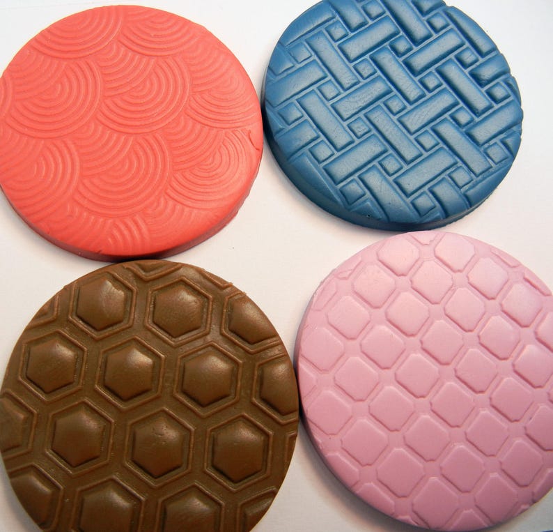GEOMETRIC Texture Sheet Mat Set of 4 for Clay PMC Polymer Etsy