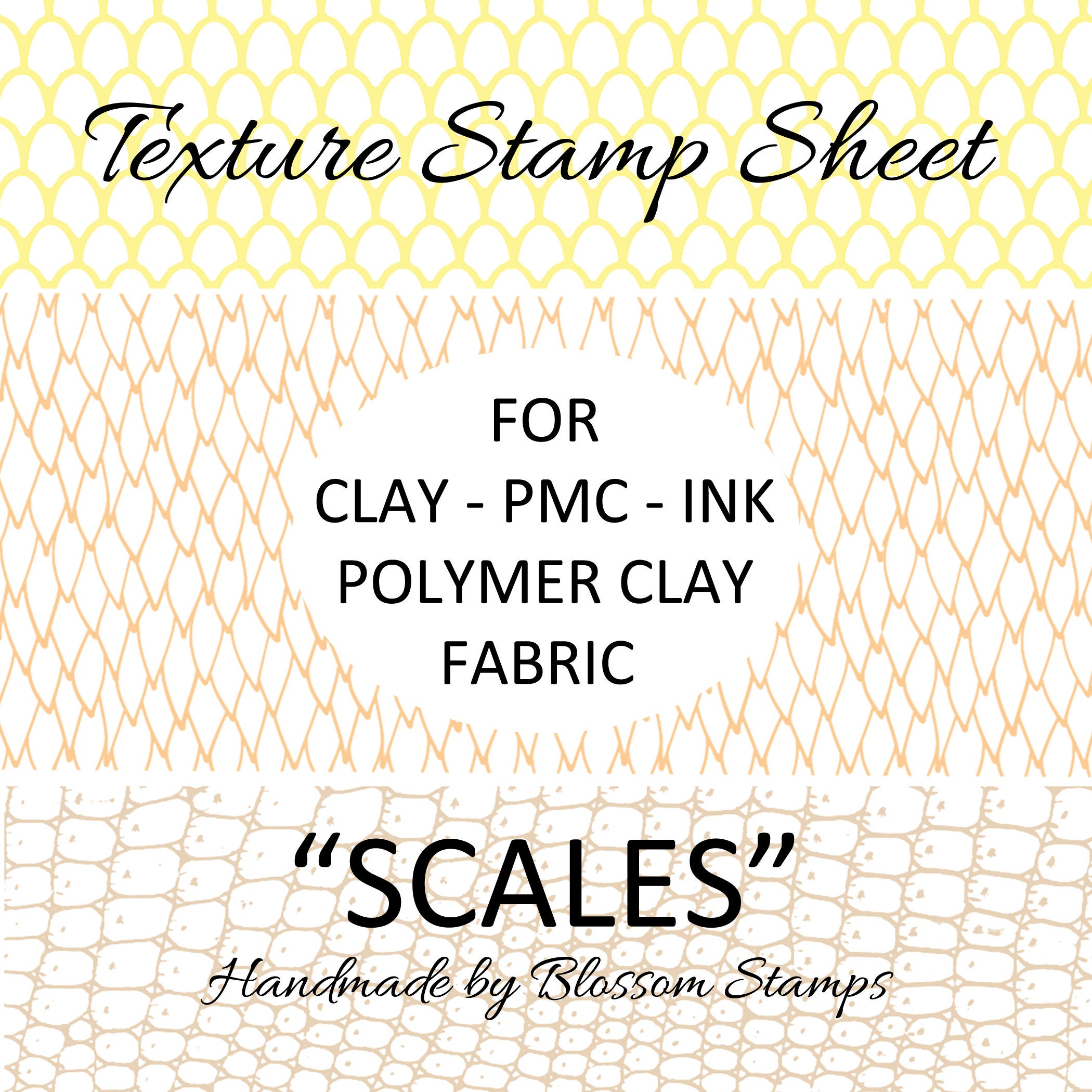 Organic Texture Stamp/Sheet - 'BEACH