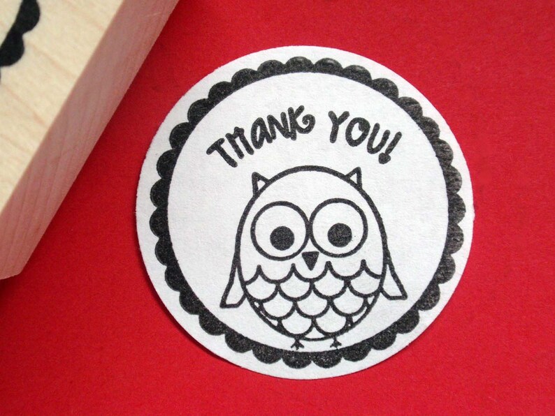 Thank You Rubber Stamp Handmade rubber stamp by | Etsy