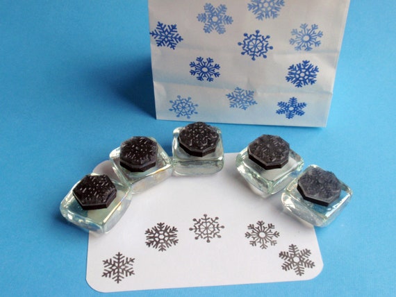 Snowflake Rubber Stamp Set