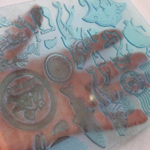 Design your Own Rubber Stamp sheet, 3 Sizes, Your Art, Clay Texture sheets, Paper art stamps, DIY unmounted rubber stamps image 2