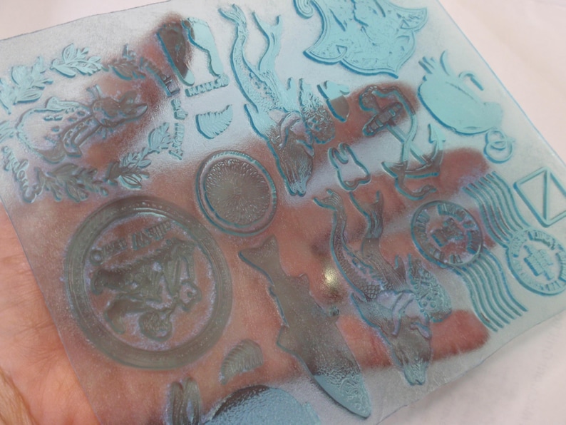 Design your Own Rubber Stamp sheet, 3 Sizes, Your Art, Clay Texture sheets, Paper art stamps, DIY unmounted rubber stamps image 2